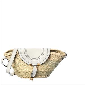 Chloe Marcie Basket bag in white. Worn twice